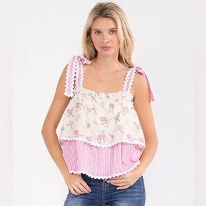 Paisley Tiered Tank Top β¨